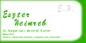 eszter weinreb business card